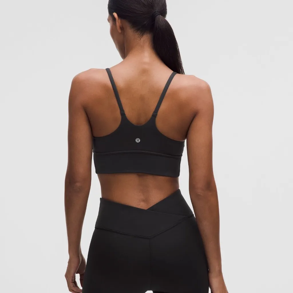 NWT Wunder Train Strappy Wrapped Bra Light Support C/D Cup Black size 6 - Image 2