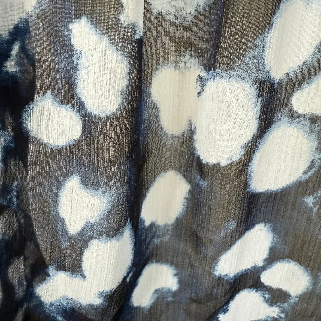 Christopher & Banks blue and white sheer sleeveless pullover tank top blouse M - Image 6