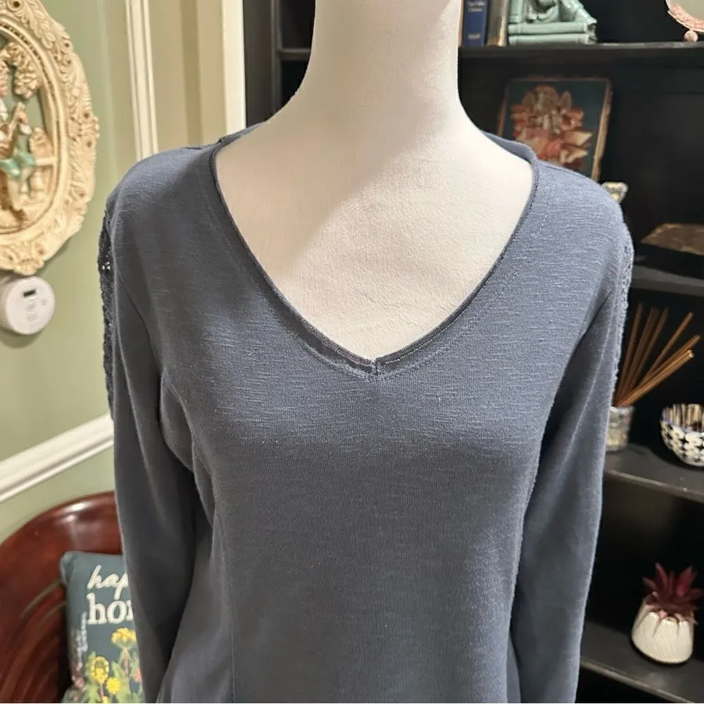 North River Blue Long Sleeve Peplum T - Image 9