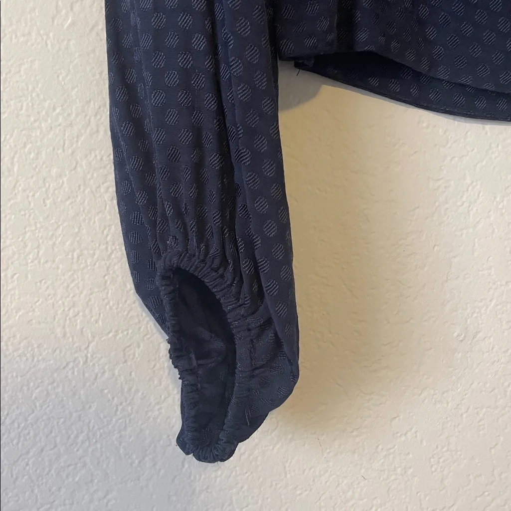 Sanctuary Navy Button-Front Blouse - Image 4