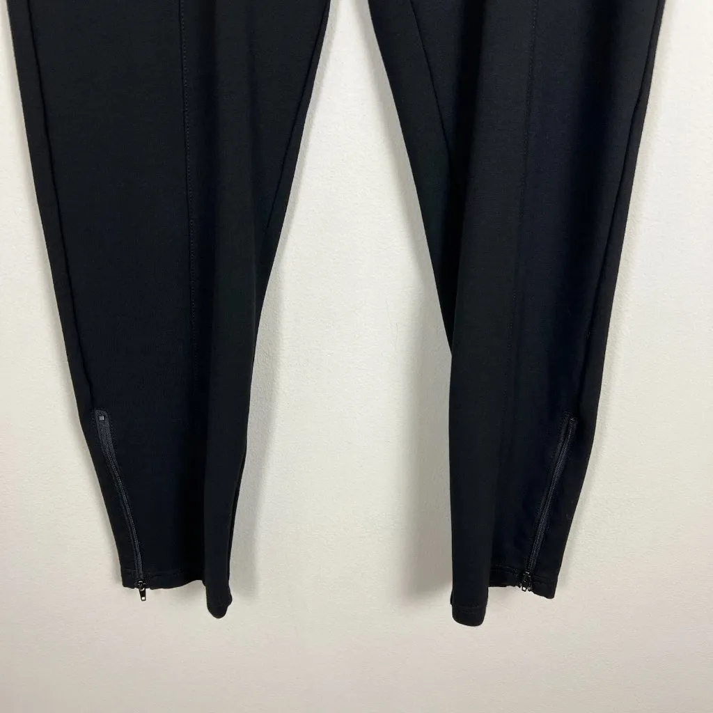 Betabrand Pants Womens Large Petite Black‎ Ankle Zip Ponte Center Seam Slim Leg - Image 4