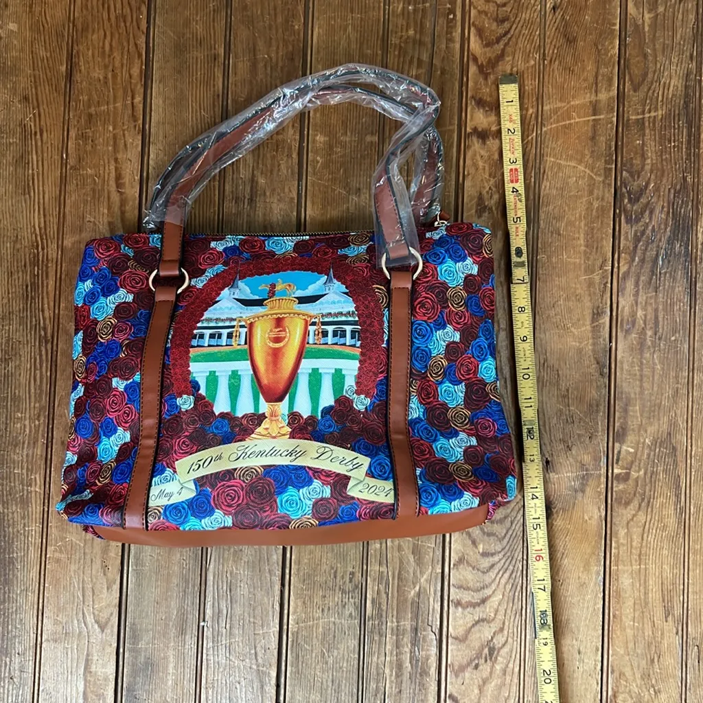 Women’s 2024 Kentucky Derby shoulder Bag 150th Anniversary tribute NWT Red - Image 4
