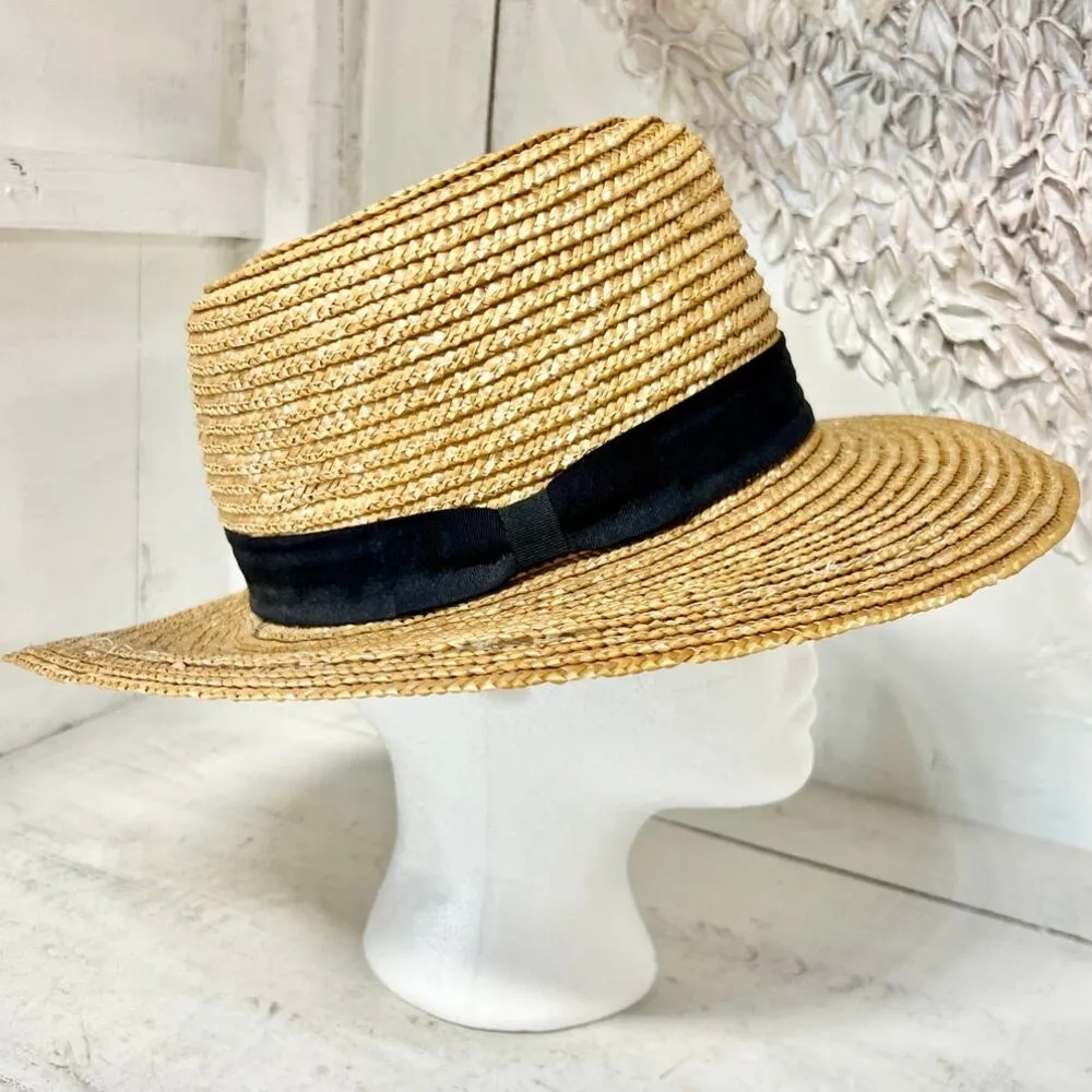Lack of Color 100% Braided Straw Wide Brim Outdoor Sun Hat Beige One Size - Image 2