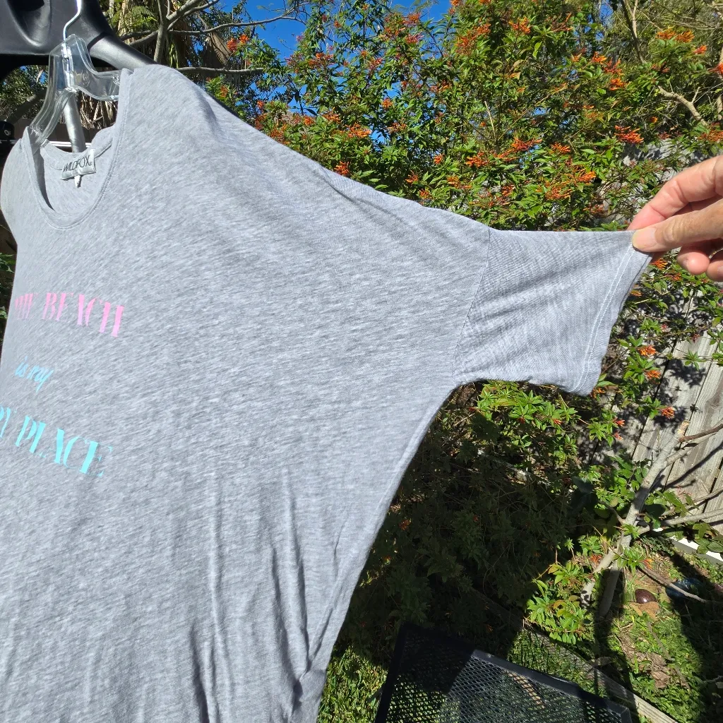 WILDFOX Beach Is My Happy Place Oversized Tee XS - Image 3