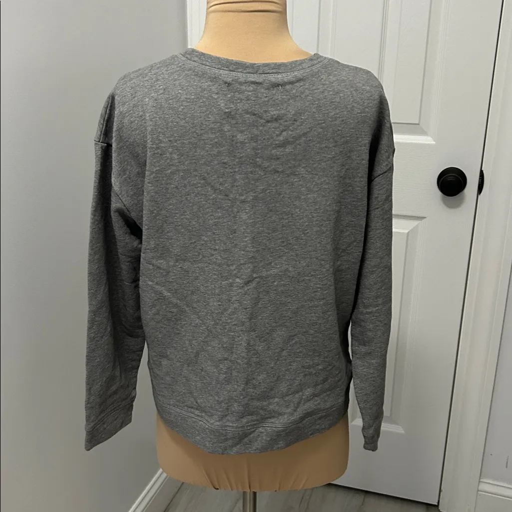 8 My Contemporary Essentials Wardrobe Gray Sweatshirt Size L - Image 2
