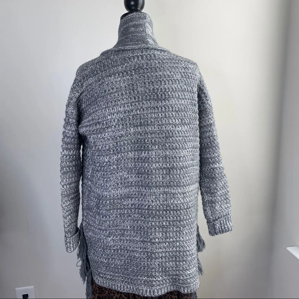 Banana Republic‎ fringe thick knit sweater cardigan - Image 7