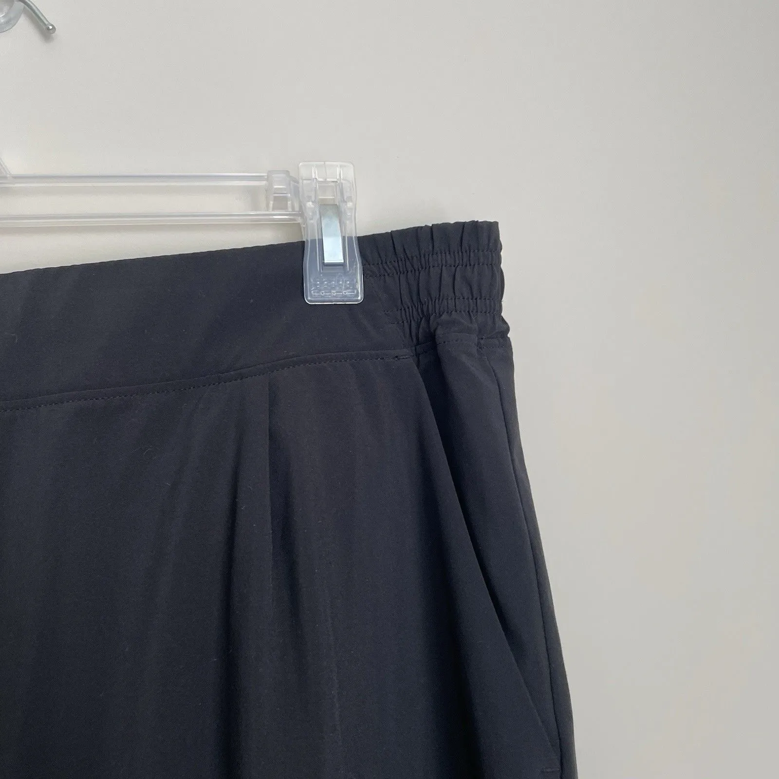 Athleta Size 14T Tall Brooklyn Black Wide Leg Cropped Crop Pants Yoga Athletic - Image 3