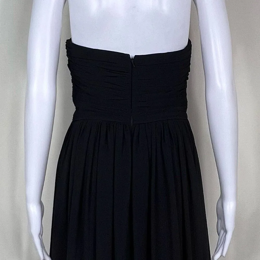 Bill Levkoff  Strapless Chiffon Gown - Image 6