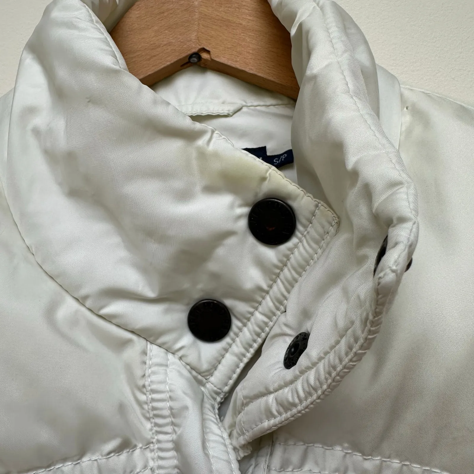 Ralph Lauren White Down Puffer Vest Women’s Size Small Polyester Fill - Image 4