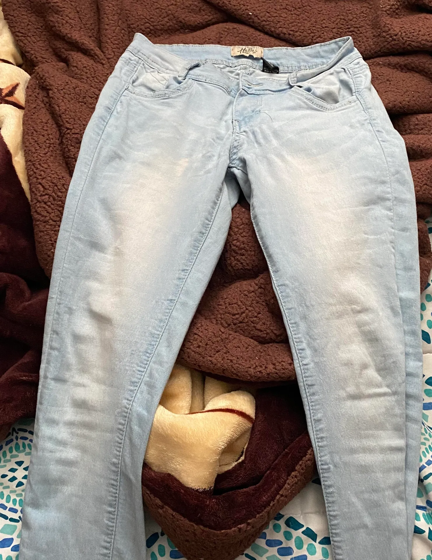 Hailey made with love light blue jeans Size M - Image 2