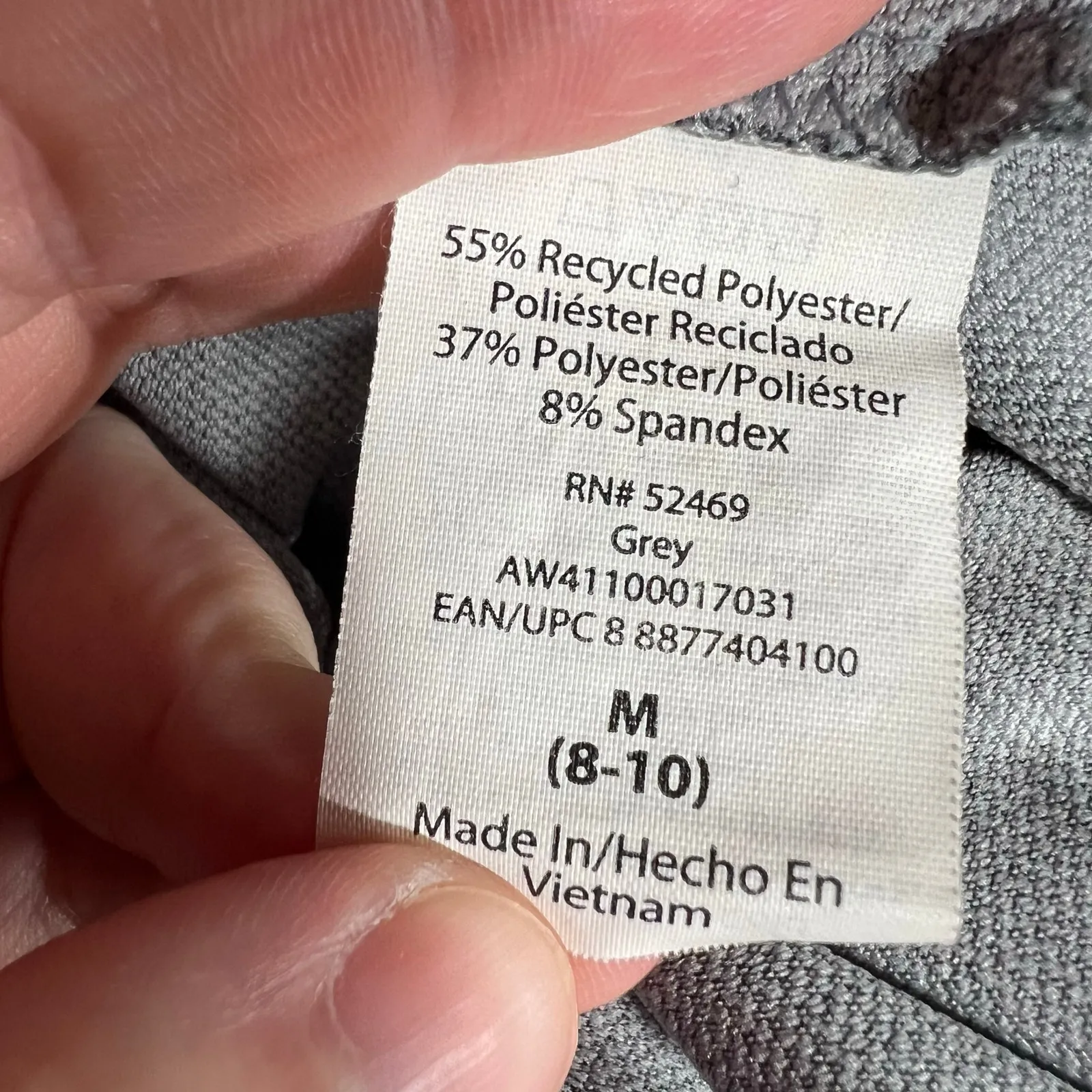 Athletic Works Womens Shirt Top Long Sleeve Pullover Solid Crew Neck Gray Medium - Image 7