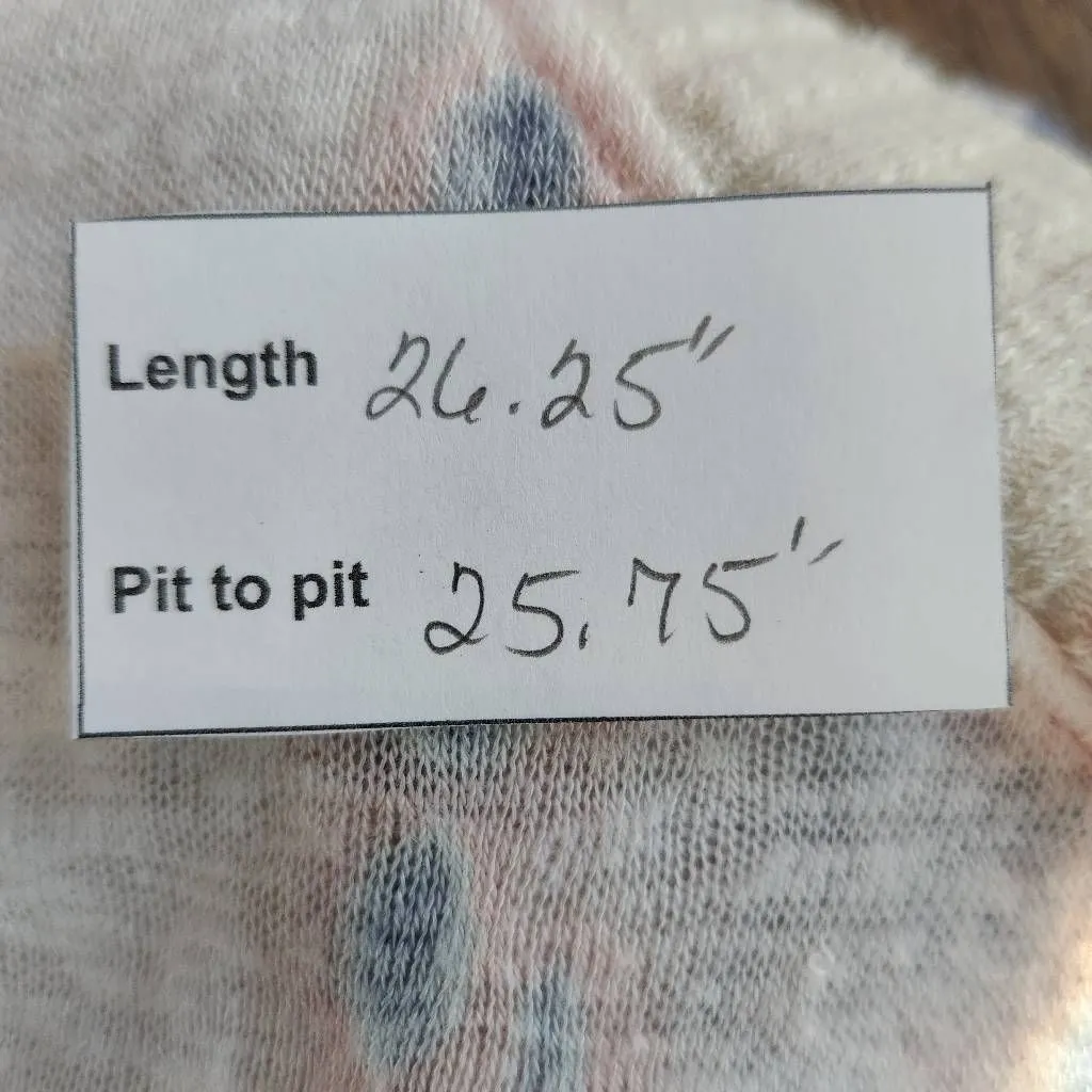 Maronie Dyed and Distressed Oversized Top Size Medium Blue - Image 9