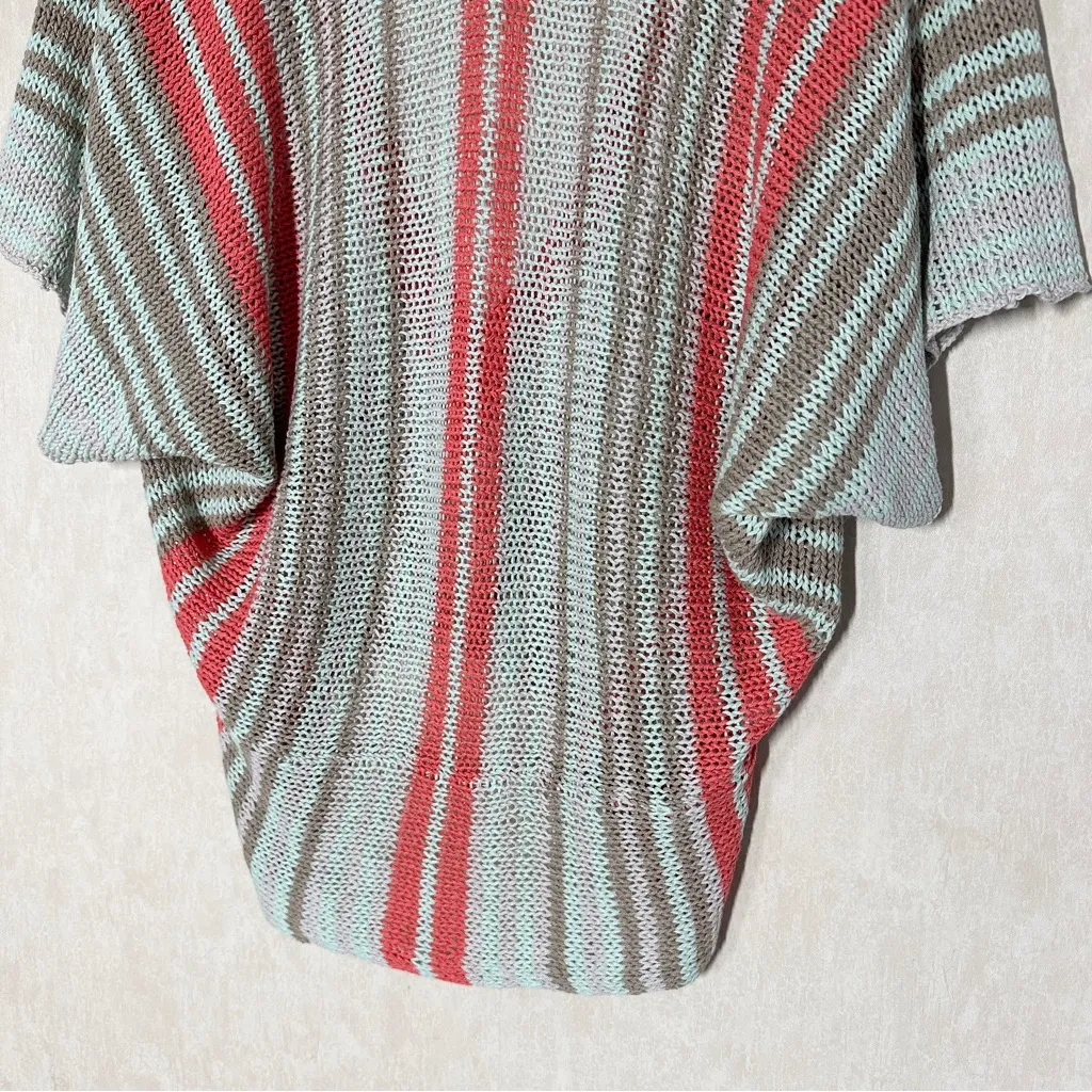 Wooden Ships Women’s Striped Cardigan Sweater Knit V-Neck Boho Beachy M/L - Image 6