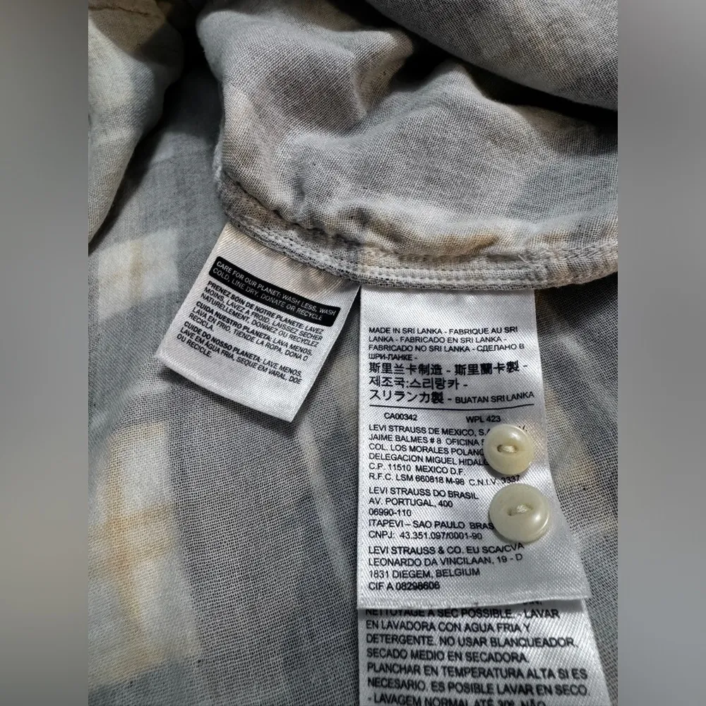 Levi's Jeans for Women Flannel yellow Multicolor Plaid Women Size S Boyfriend - Image 3