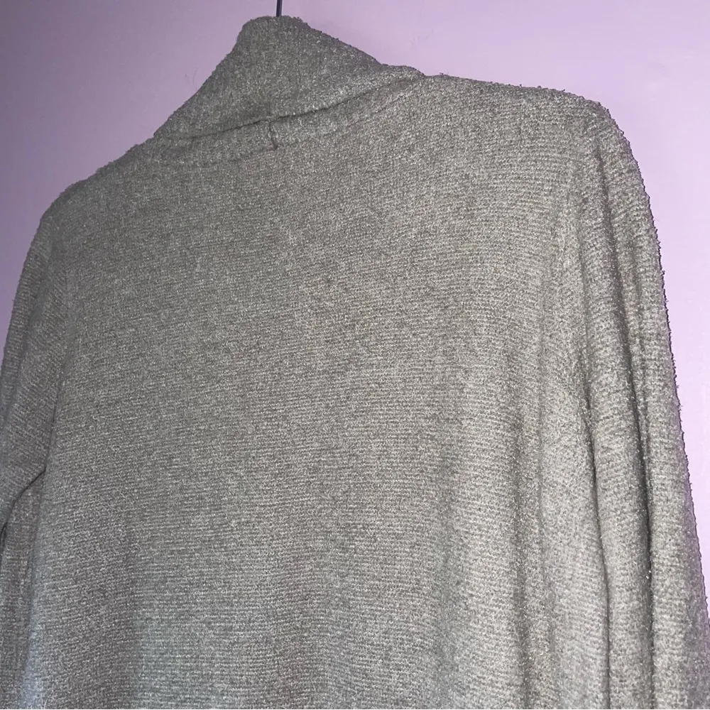 Barefoot Dreams XS/S CozyChic Lite Knit Gray Circle Lounge Cardigan Sweater - Image 7