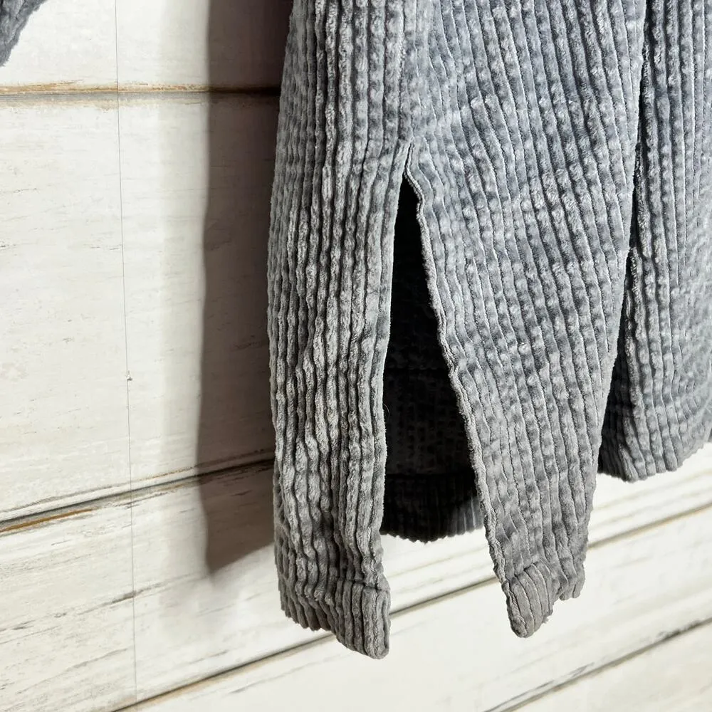 Northern Isles Grey Corduroy Blazer Jacket Shacket Large Gray - Image 4