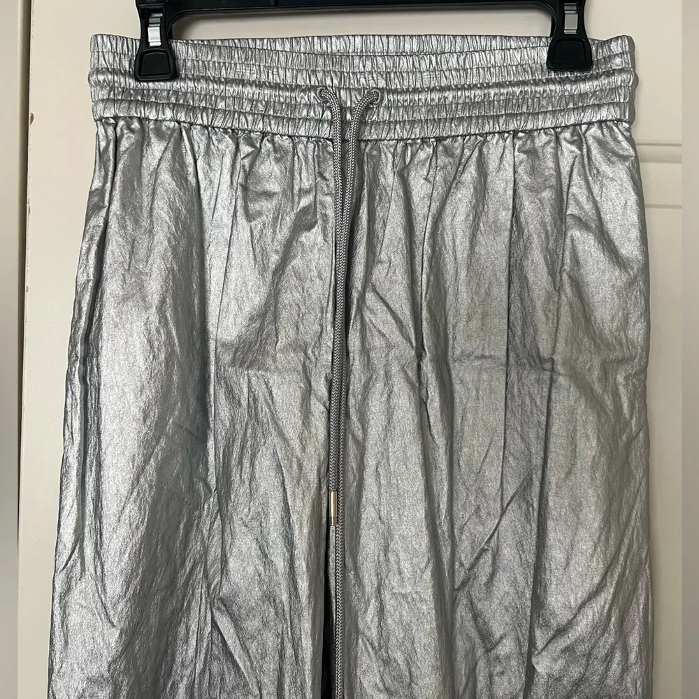 Zimmermann NWT  Rythmic Drawstring Metallic Jogger Pants - Image 4