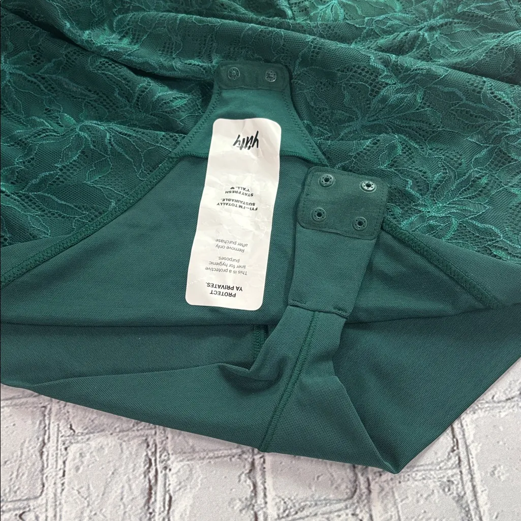 Yitty Smoothing Lace Bodysuit Emerald 4X NEW - Image 7