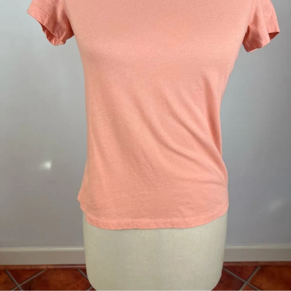 James Perse Peach Short Sleeve Tee - Image 4
