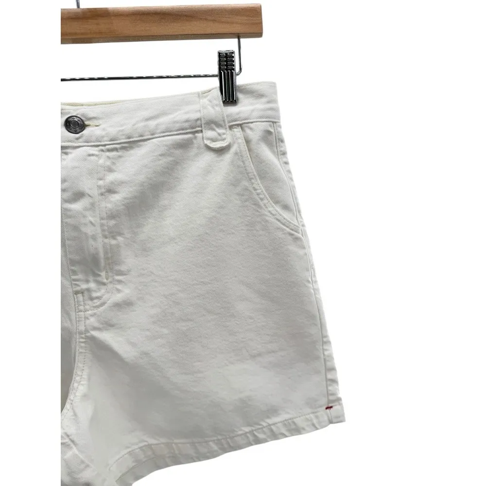 Xirena Women's White Size 30 High Rise Dez Shorts Relaxed Fit Clean Girl Classic - Image 2