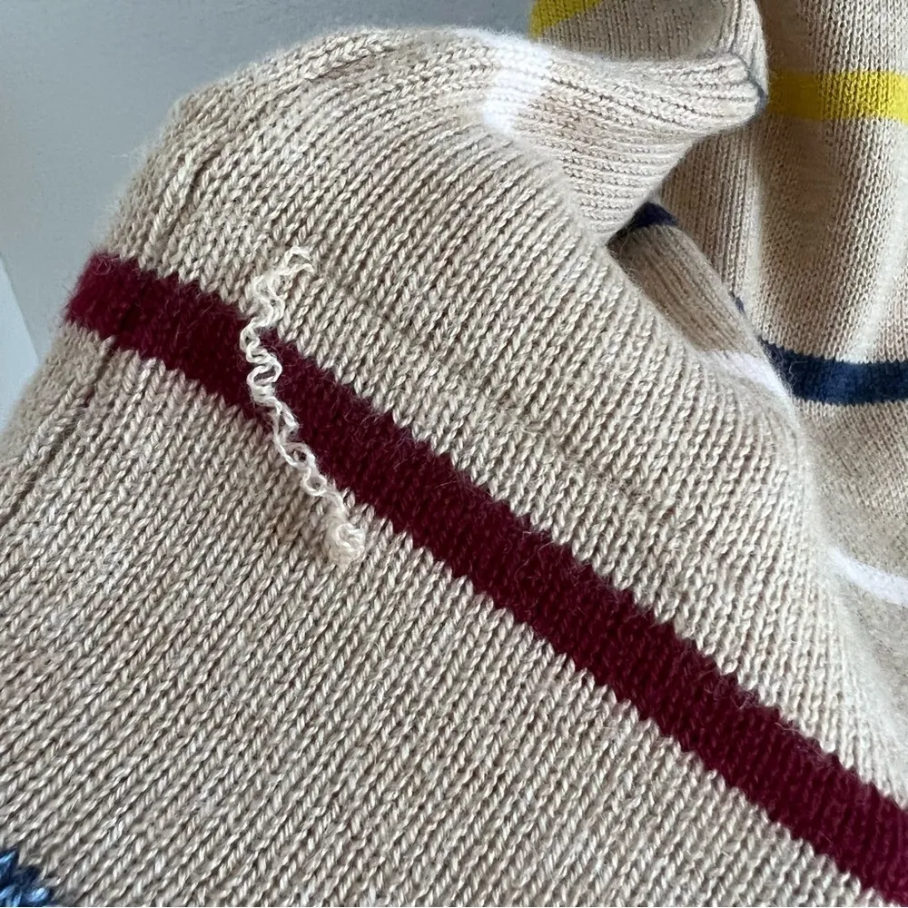 Lou & Grey Neutral Stripe Midi Skirt Soft Medium - Image 5