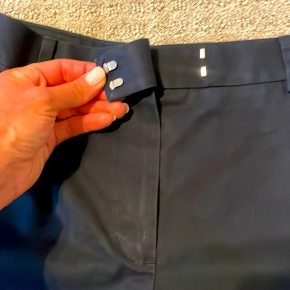 Brooks Brothers Navy Blue Stretch Cotton Twill Bermuda Shorts - Image 8