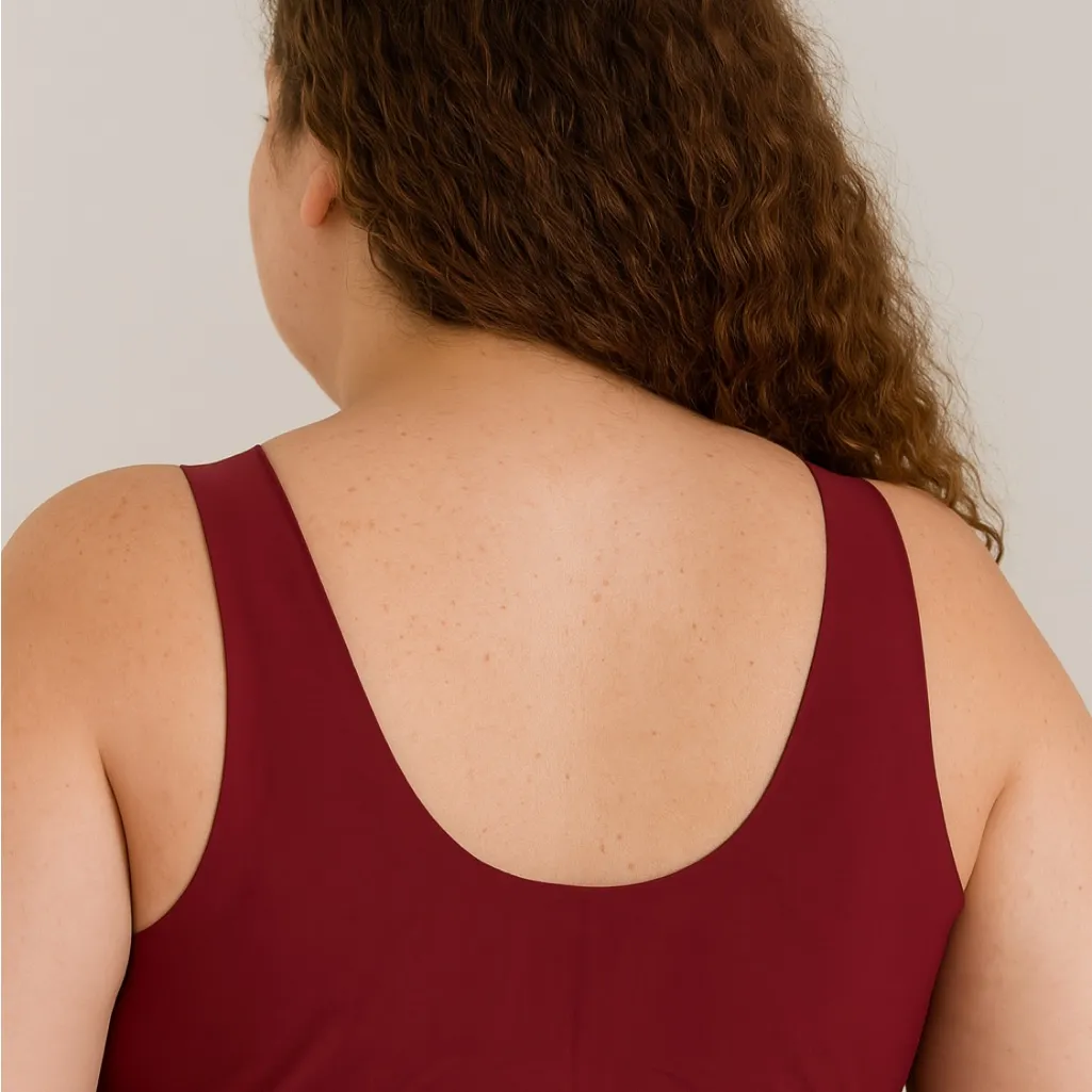 Red Lace Intimates Bra with Decorative Straps. Lace Wireless Bra .New. (E6)!! Size XL - Image 4