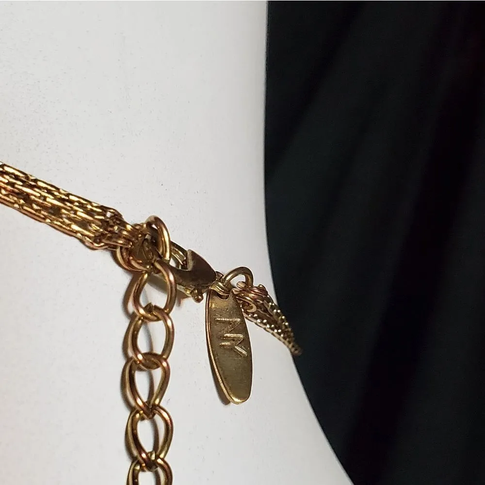 New York & Company Gold, Rose Gold, & Pink Necklac Pink - Image 5