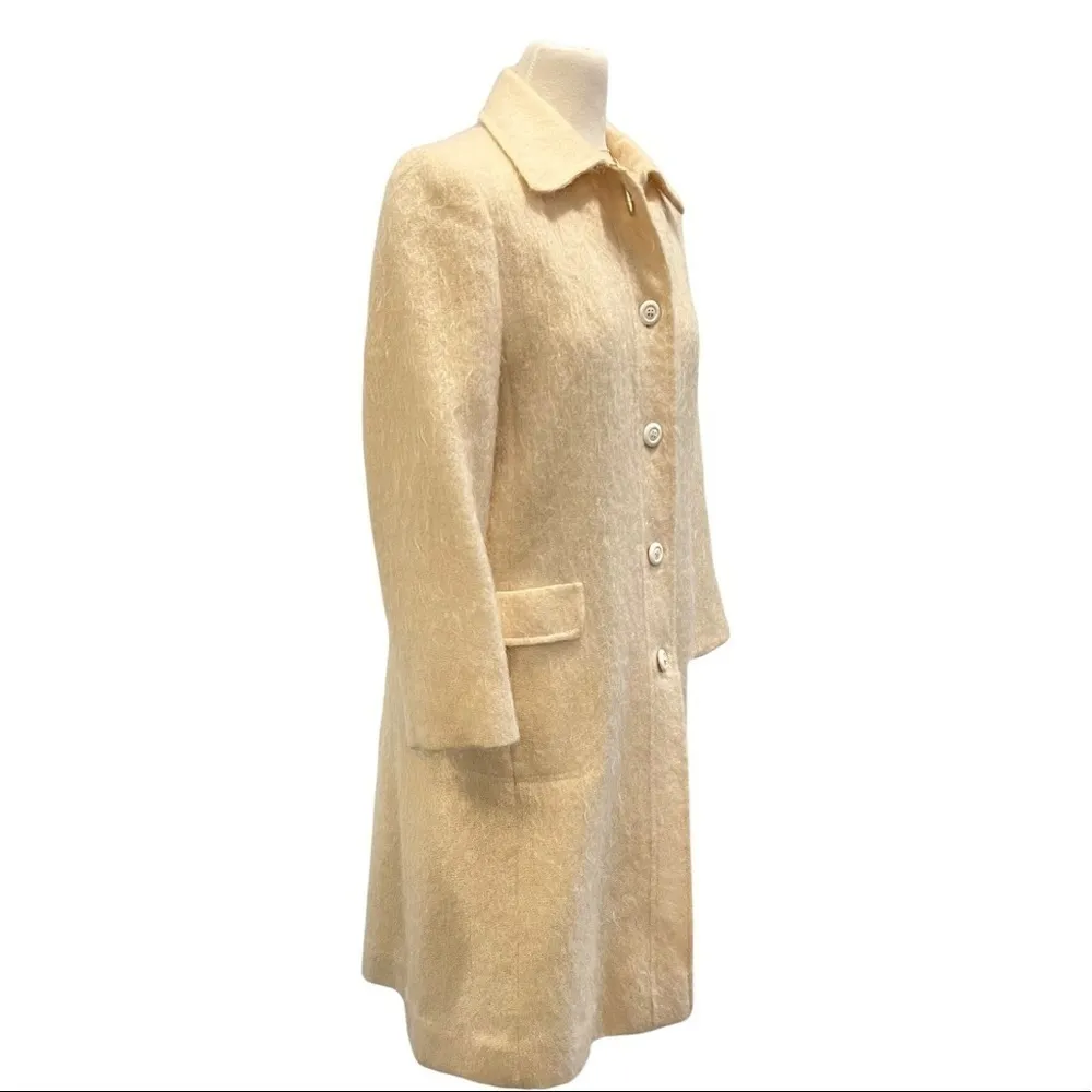 MILLER’S Vintage Mohair & Wool Button Down Long Coat See Measurements Size undefined - Image 5