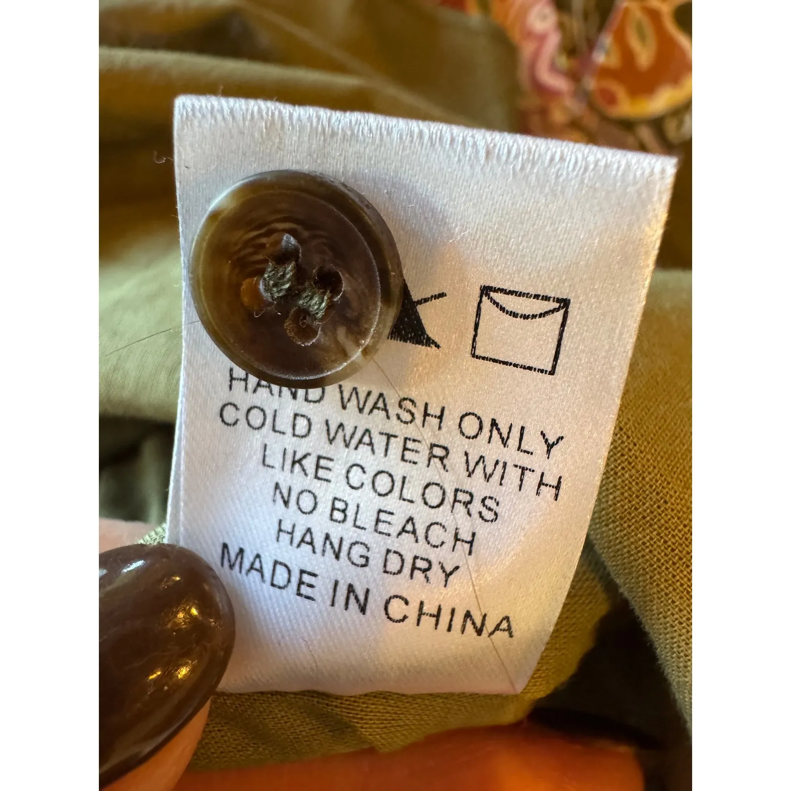 Dress Forum Dress Women Small Green Floral Paisley Elaina Button Down Shirt Mini - Image 12