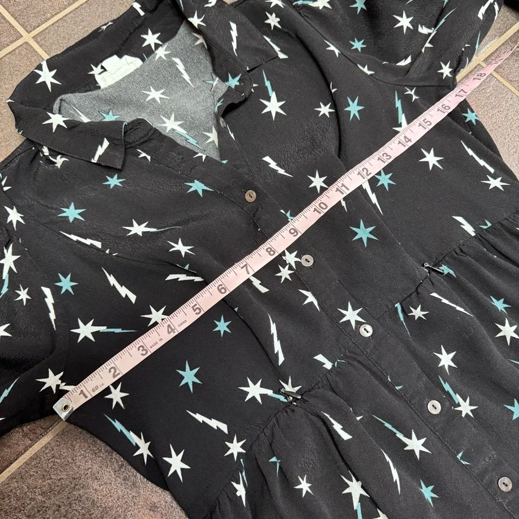 Seraphine Ziggy Womens Casual Maternity Shirt Midi Dress Black Star Print US 6 Size undefined - Image 14
