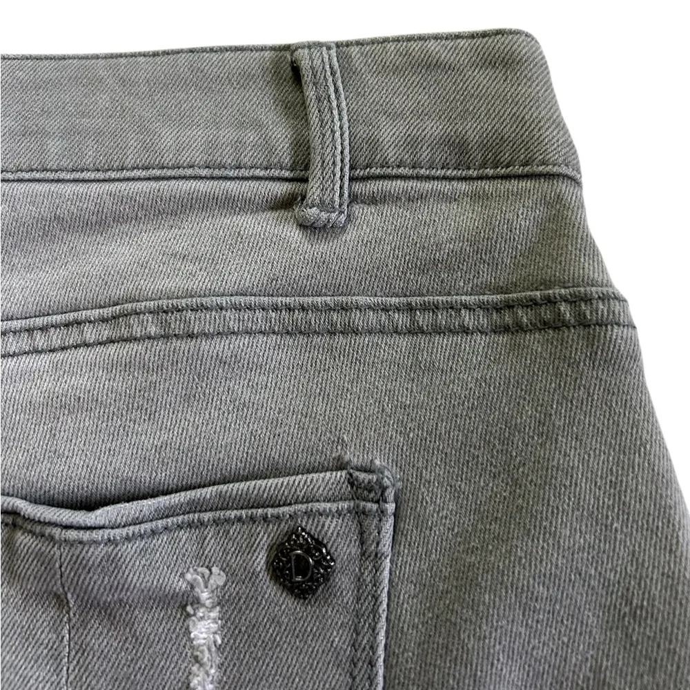 Democracy Ab Solution mold and hold vintage style grey denim shorts size 16W - Image 8