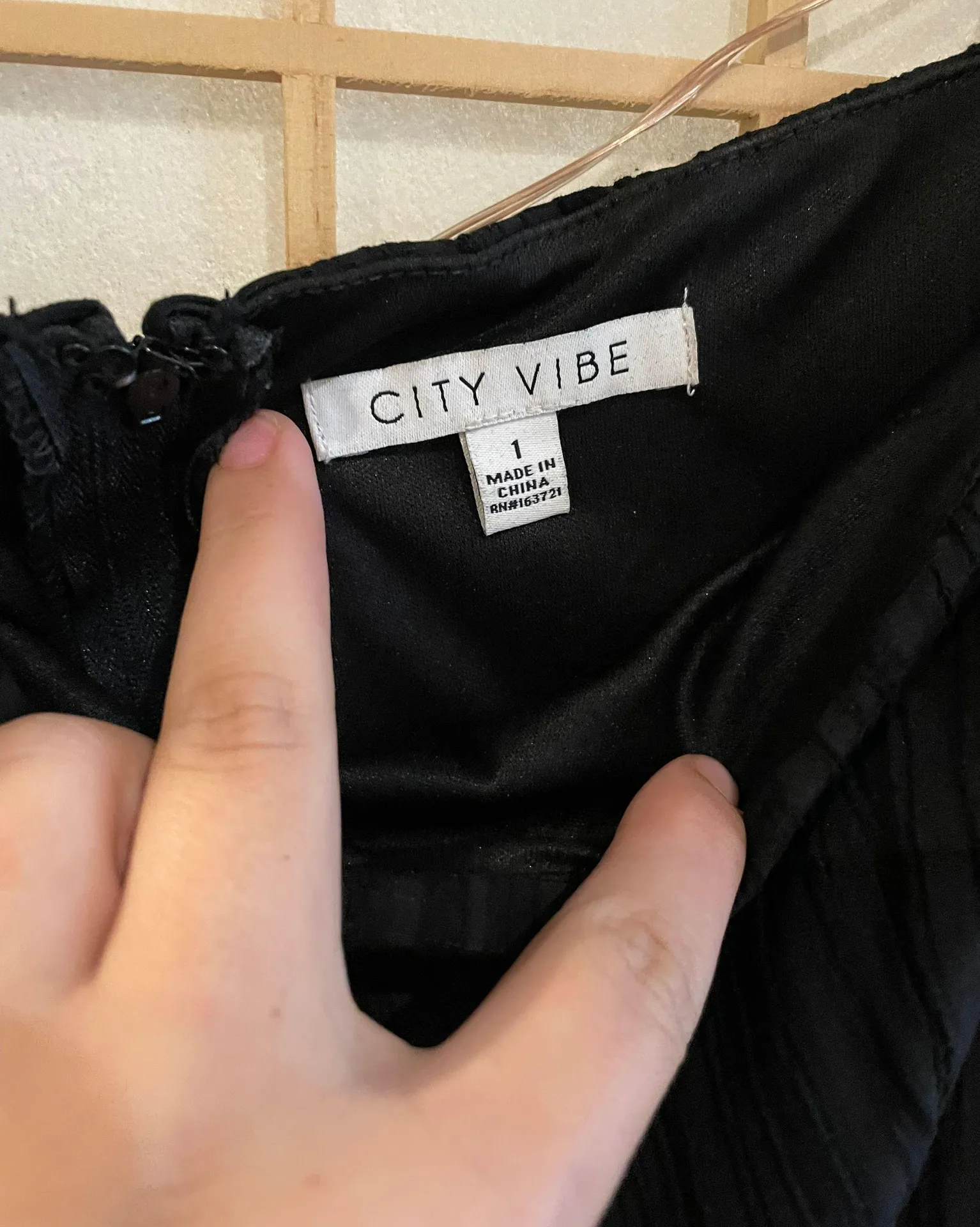 City Vibe Black Mini Dress - Image 4