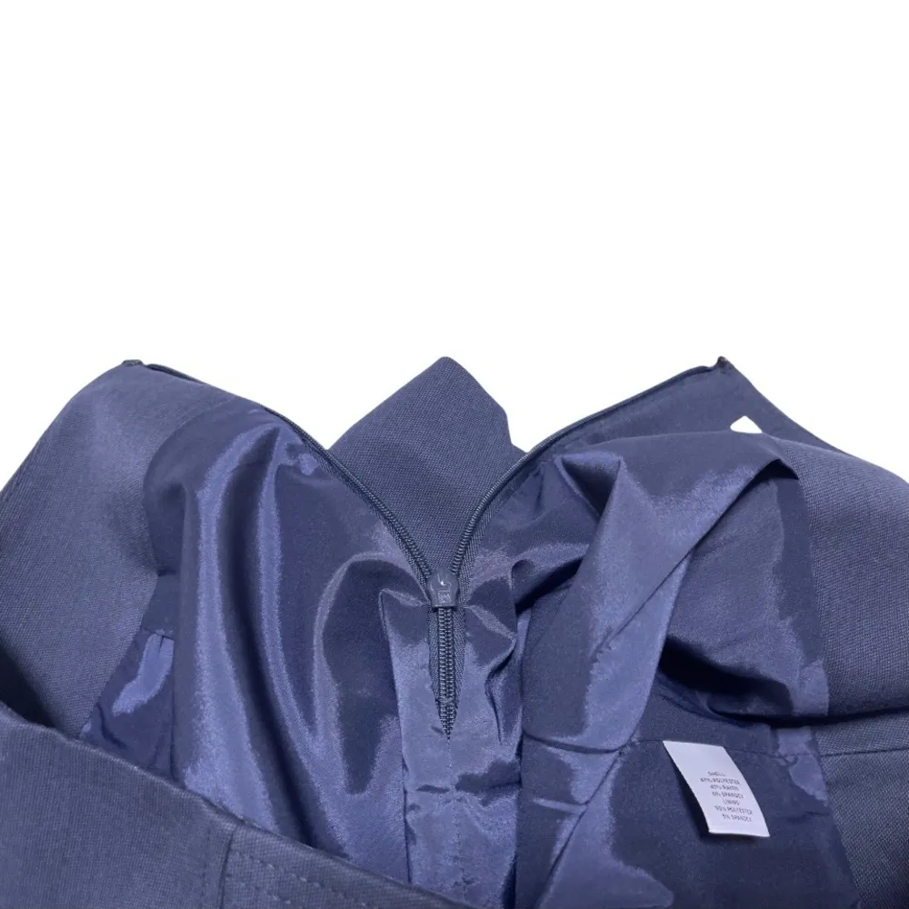 HALOGEN size 4P Petite Dark Gray Knee Length Midi Pencil Skirt - Image 5