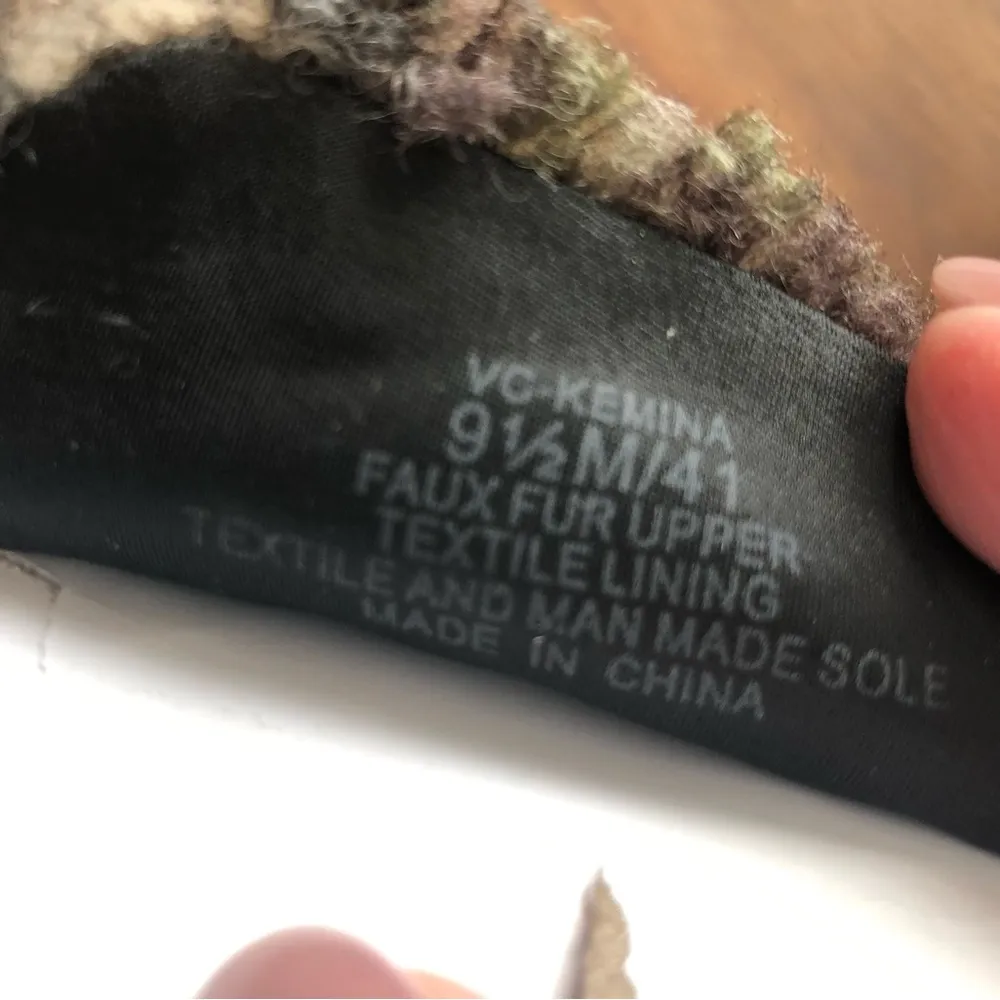 NWOT Vince Camuto Kemina Slip-On Sneaker in Faux Camo Shearling - Image 5