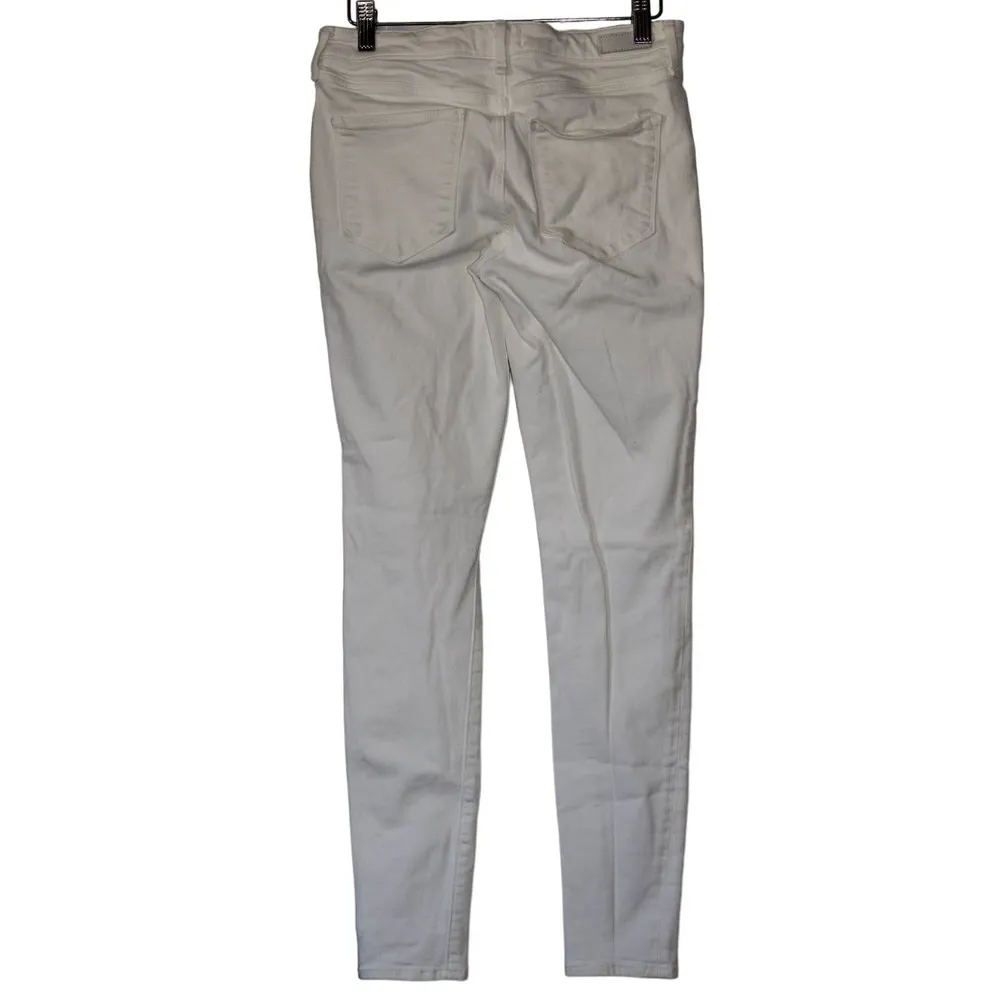 Women's Abercrombie & Fitch Harper Super Skinny White Cotton Jeans Size 27 / 4 - Image 2