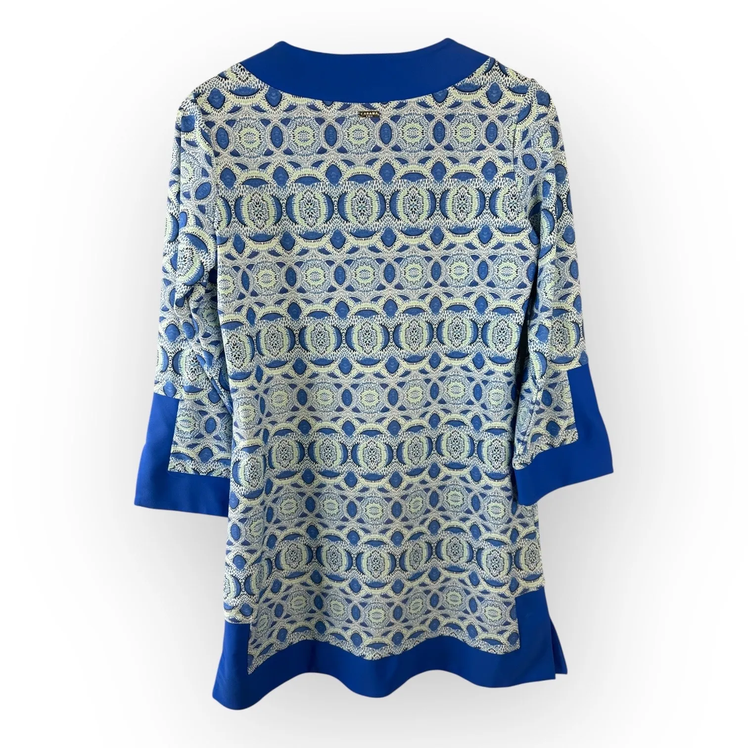 Cabana Life Womens size Small Road Map Cabana UPF 50+ Tunic Dress Resortwear Blue - Image 2