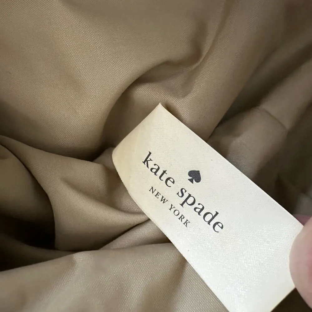 Kate Spade Mai Tai Drinks Tote Bag Weekender Black Vinyl Vacation Island Baby - Image 4