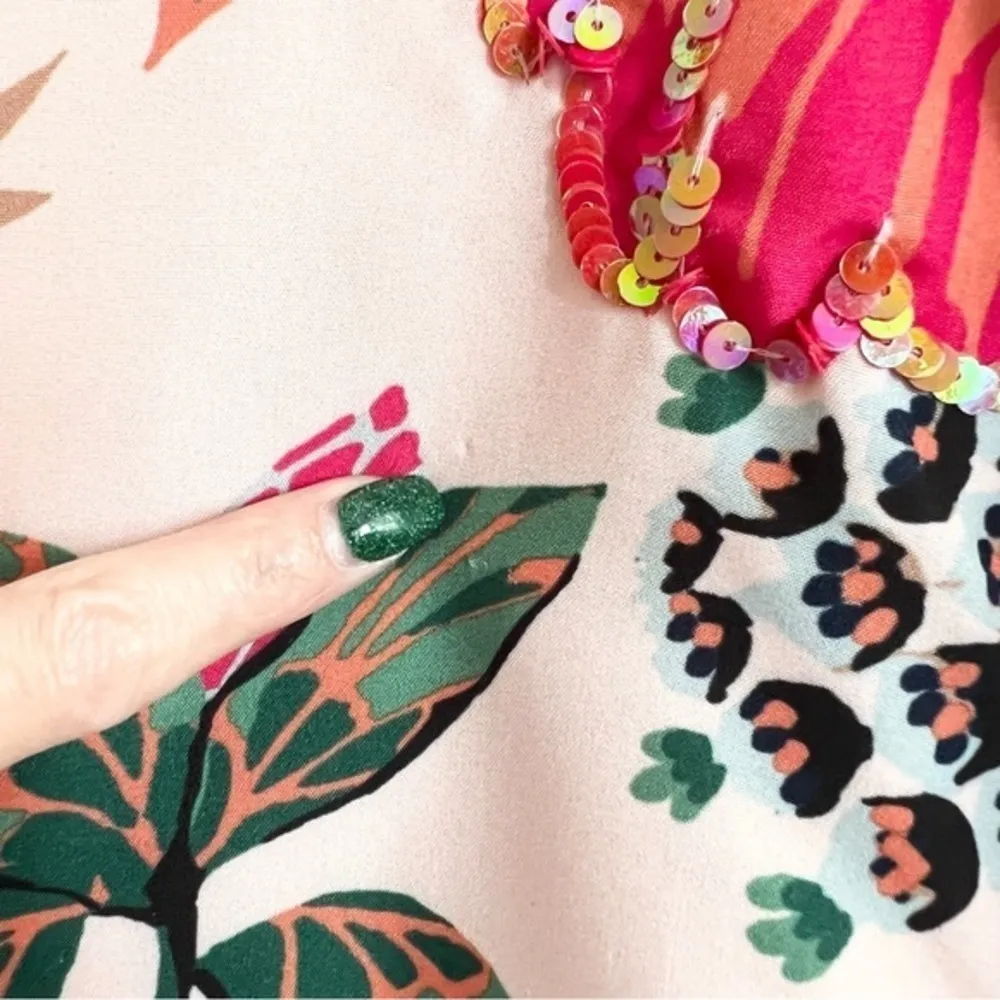 Raga Botanical Scoop Hem Embellished Mini Dress - Image 9