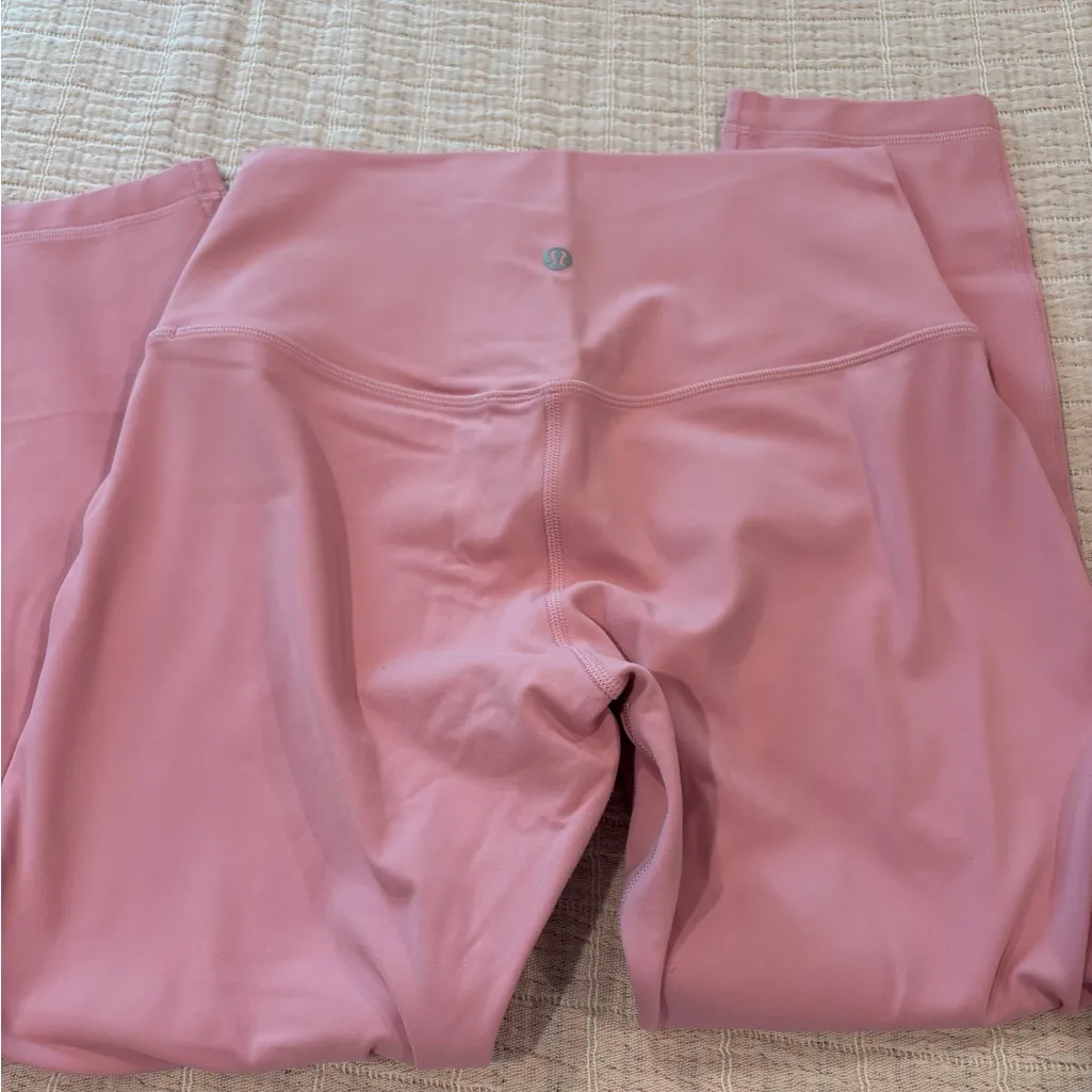 Lululemon Align high rise cropped leggings size‎ 8 in pink tide 23” - Image 5