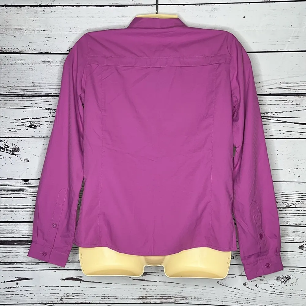White Sierra NWT Size XS Orchid Gobi Desert Wicking UPF 30 Button Down Shirt Top - Image 2