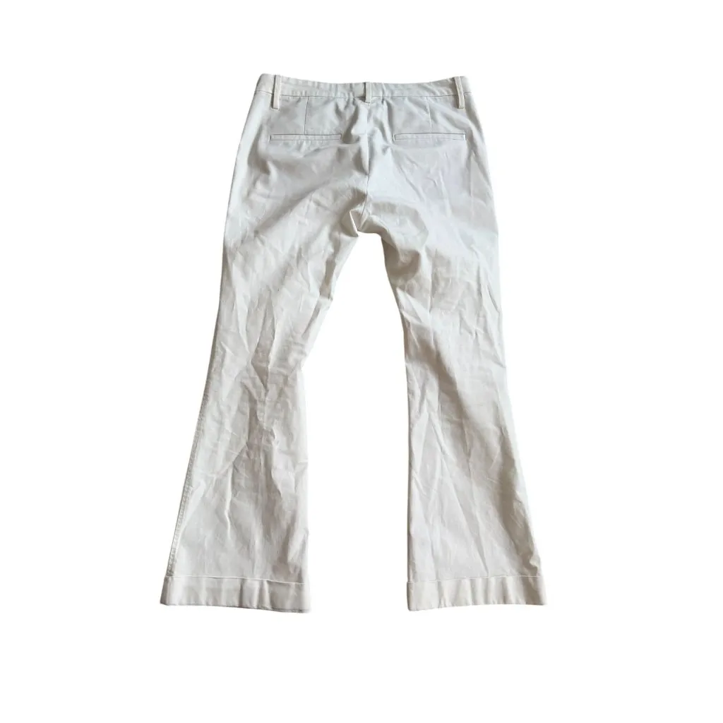 BRUNELLO CUCINELLI Winter White Crop Pants Size US 4 - Image 7