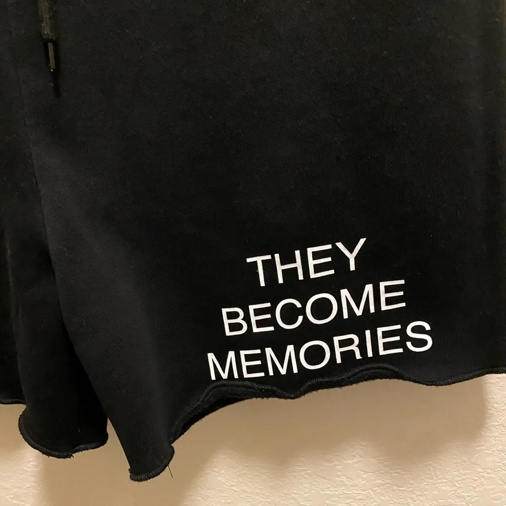 Revolve Mayfair The Label Black Graphic Drawstring Shorts Size M/L - Image 4