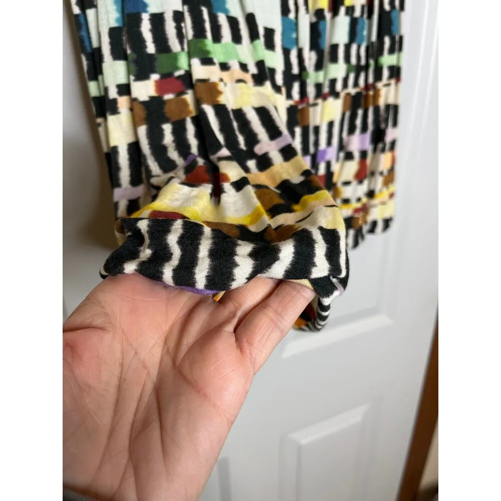 Paul Smith Black Label Multi Color Balloon Hem Mini Skirt Size Large - Image 2