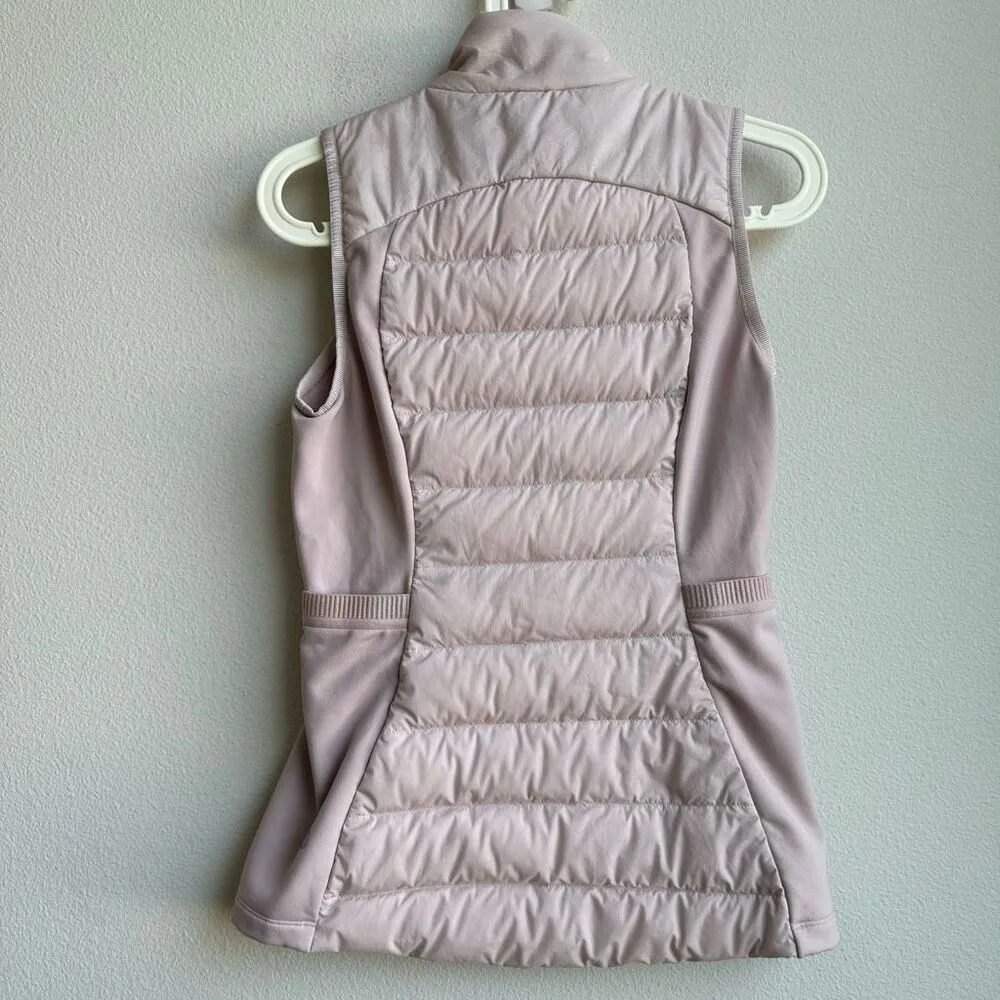 Lululemon Down For It All Vest Dark Chrome Pink 700 Goose Down Size 4 Small - Image 3