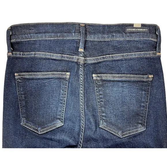 Citizens of Humanity Rocket Ankle‎ Skinny Jeans 26" Pearl Studded COH Punk Goth - Image 9