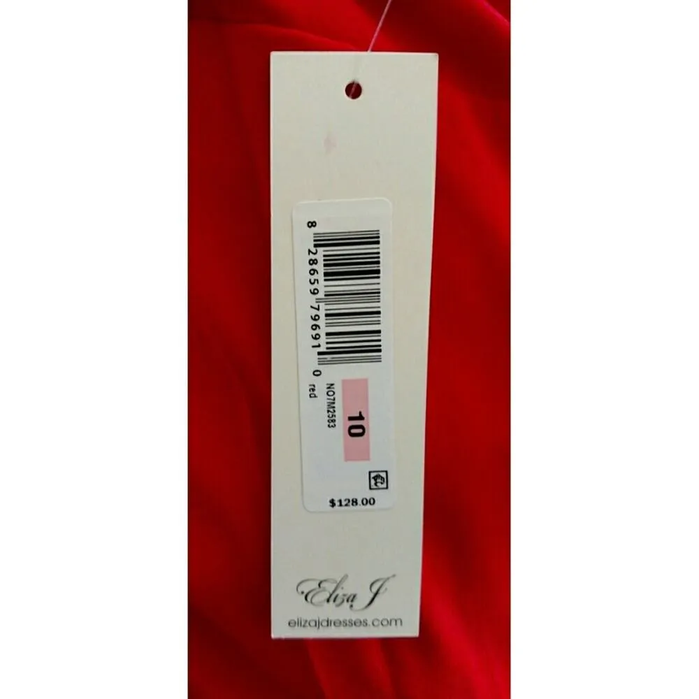 Eliza J Lace-Up Back A-Line Dress - Size 10 - NWT - Image 5