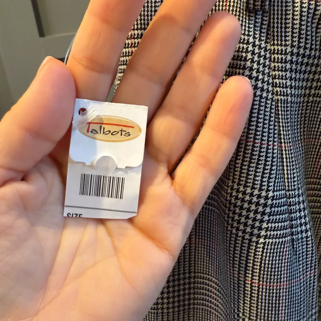 TALBOTS Womens Gray Wool Lined High Waisted Pleated Dress Pants Size 10 NWT - Image 10