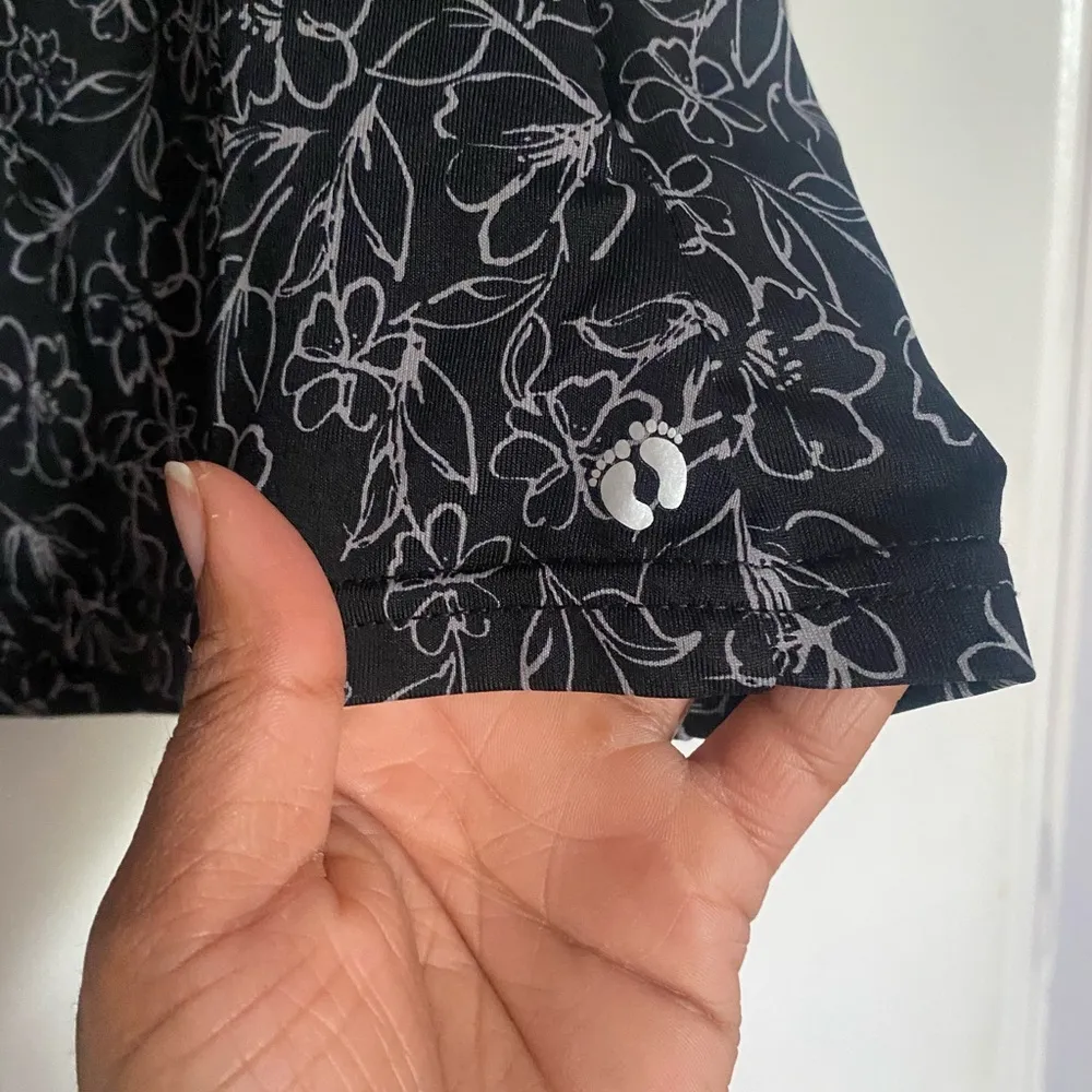 Hang Ten UPF50 Long Sleeve Shirt Strecthy Black and White Size Large - Image 3