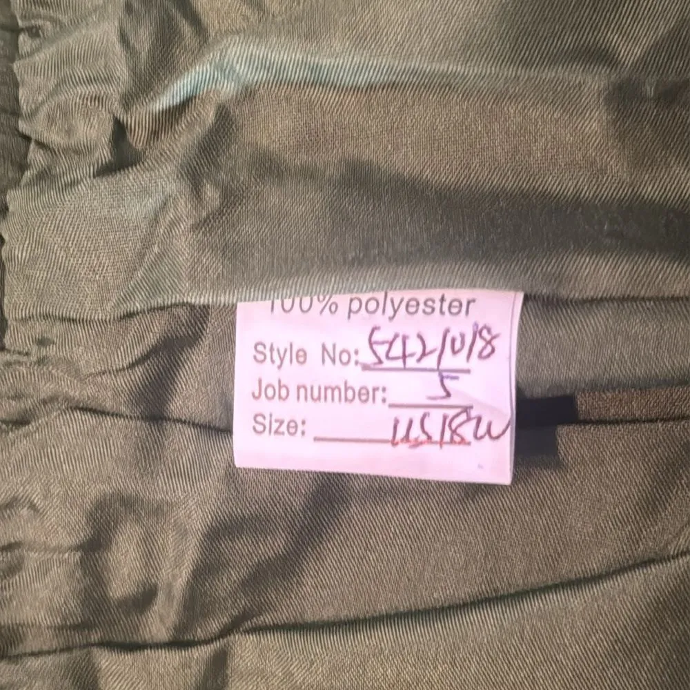 Women’s Green Chiffon 3 Piece Formal Mother of the Bride Pants Suit Size 18W NEW - Image 10